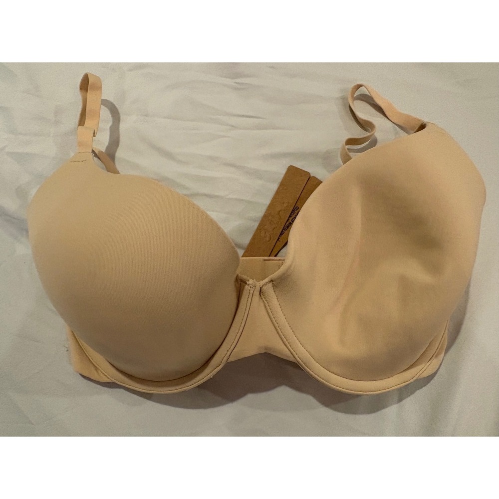 Skims Fits Everybody T-Shirt Bra Sand Beige Underwire 32DD BA-DEM-9221 NEW - Picture 1 of 4